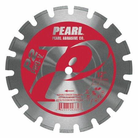 PEARL P2 Pro-V Asphalt and Green Concrete Blade 14 in. x .125 in. x 1 in., 20mm PV1412AGS